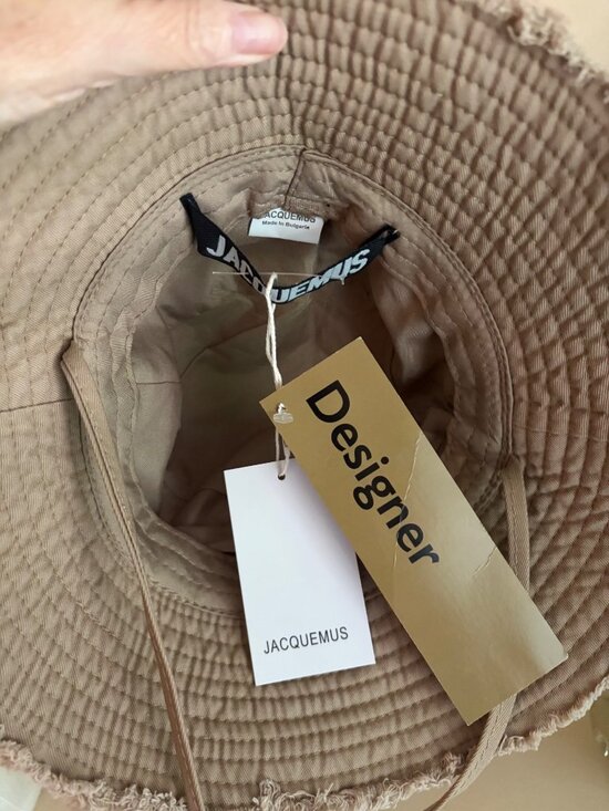 Women\'s Jacquemus Le Bob Artichat Beige Bucket Hat Classic & Versatile main image 6